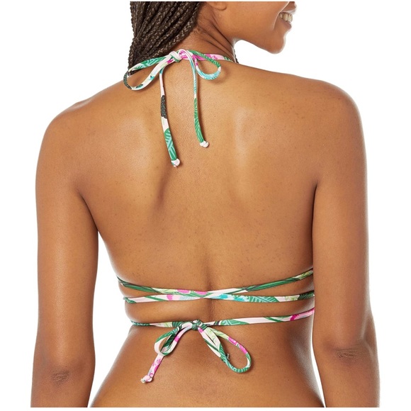 Becca by Rebecca Women's Standard Print Play Triangle Bikini Top-3-way Wear NWT - Picture 2 of 3